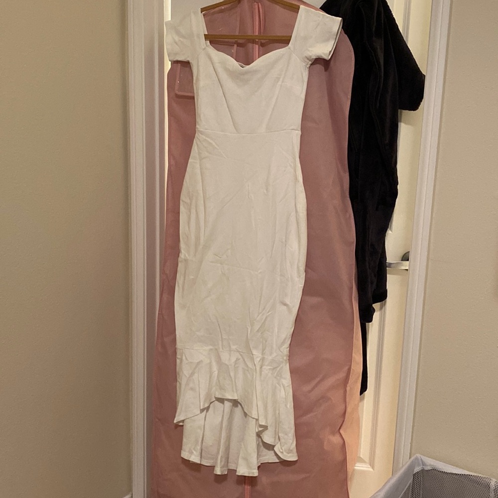 Off-the-Shoulder Midi Dress